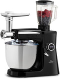 blender KLARSTEIN | 37 x 18 x 34,5 cm, 2000 W – 10 L | Noir/Argent, Robot Mixeur Multifonctions – Robot Cuisine
