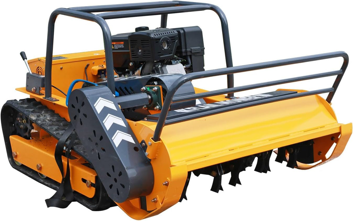 Tondeuses et tracteurs AIWEIYA | Orange/Noir, Crawler Puissant Gaz-Électrique