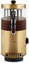 H.Koenig Fontaines et fondues chocolat, 1200 W – 3 L | Or/Noir, Distributeur à Chocolat Chaud Acier inoxydable SHK804