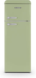 réfrigérateur Schneider | frigo, 211 L – Vert Amande | SCDD211 V-VAE - double porte Vintage