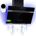 hotte aspirante Klarstein – 600 m | 63 dB, 60 cm – Noir | Alina 60 - ³/h, Panneau Tactile – LED Multicolore | Silencieuse