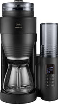 machine à café Melitta | Noir, Cafetière à Filtre AromaFresh Glass Basic X e – Moulin à grains en Céramique Intégré