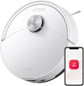 roborock robot aspirateur, aspirateur robot – 8 mm | Blanc, Q10 S5 Laveur – 10000 Pa Aspiration | Double Anti-emmêlement, Système VibraRise 2.0