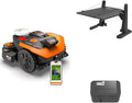WORX Tondeuses et tracteurs, 800 m – Noir/Orange | Navigation VSLAM + RTK Cloud, cartographie Auto – contrôle Via app