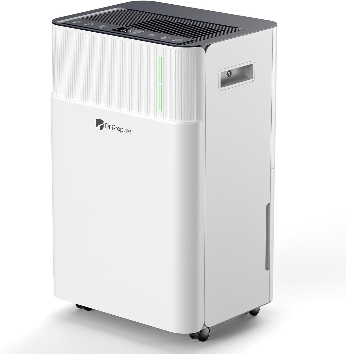déshumidificateur DR.PREPARE – 25 L | 4,5 L, Blanc/Noir – d Air /J | Electrique pour 40-45㎡, Réservoir – Mode Sommeil