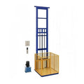 Élévateurs de matériaux GEK208130 | 500 kg, Bleu/Jaune – Monte-charge Monte-charge hydraulique