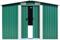 Kshzmoto Abris de jardin, 257 x 597 x 178 cm – acier galvanisé | vert, Abri de Jardin métallique en Acier galvanisé