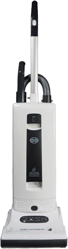 Aspirateurs droits SEBO – Blanc/Noir | Aspirateur vertical automatique X4