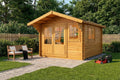 Pavillons d'été Abri – environ 25,9 m³ | 300 x 400, 10,07 m – 34 mm | Bois, de jardin G el-34 avec sol – épaisseur de paroi