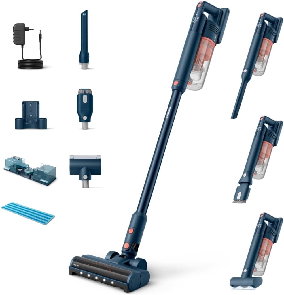 Aspirateurs balais et balais électriques Philips | Bleu, SpeedPro Max Aspirateur sans fil Série 5000 – Brosse pour animaux