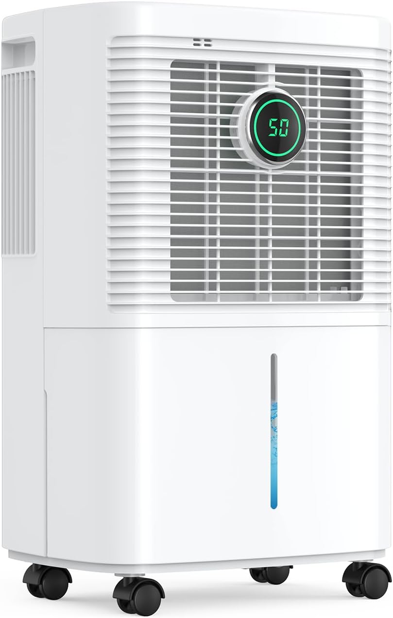 Innvitop déshumidificateur, 16 L – 1,8 L | 35 dB, Blanc – d'Air Silencieux /Jour Con Display d'Humidité | Drainage Continu