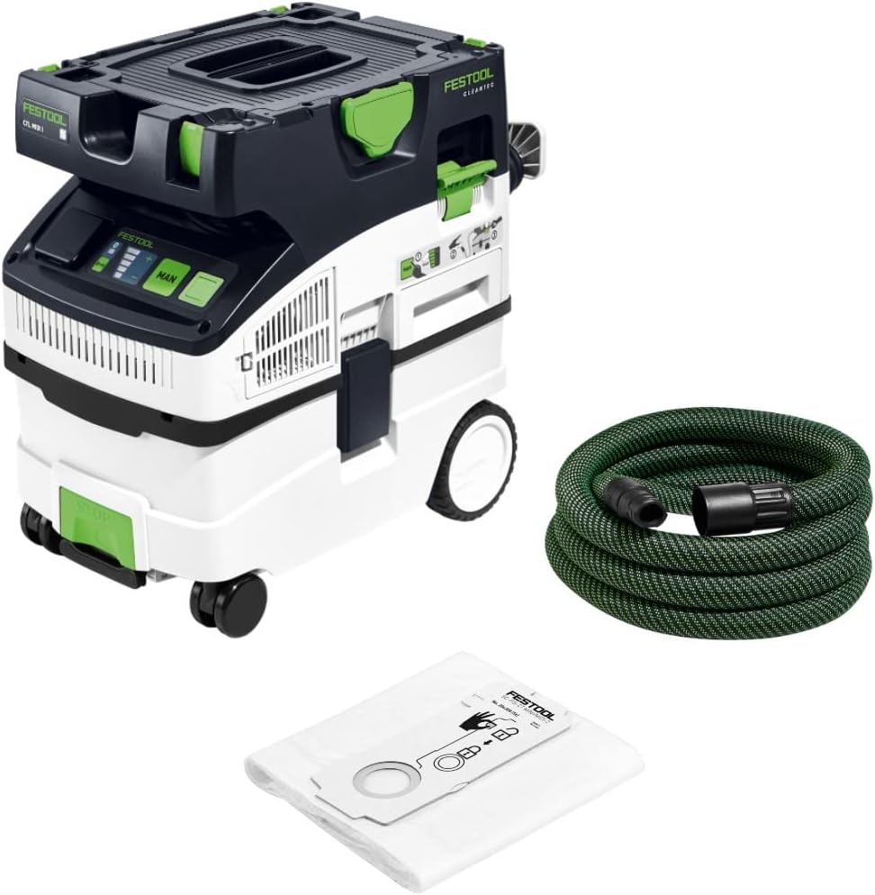 Aspirateurs traîneaux Festool – Noir/Blanc/Vert | Aspirateur CLEANTEC CTL MIDI I