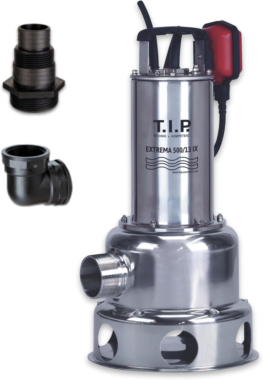 T.I.P Pompes à eau et accessoires, 30000 l – 14 m | Argent/Noir/Rouge
