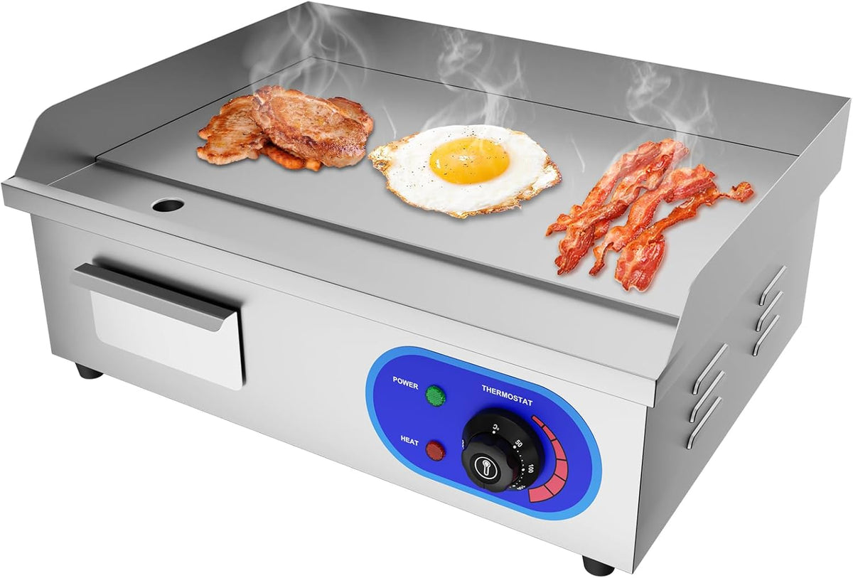 plancha TAIMIKO – 3000 W | 240 V, Argent/Bleu