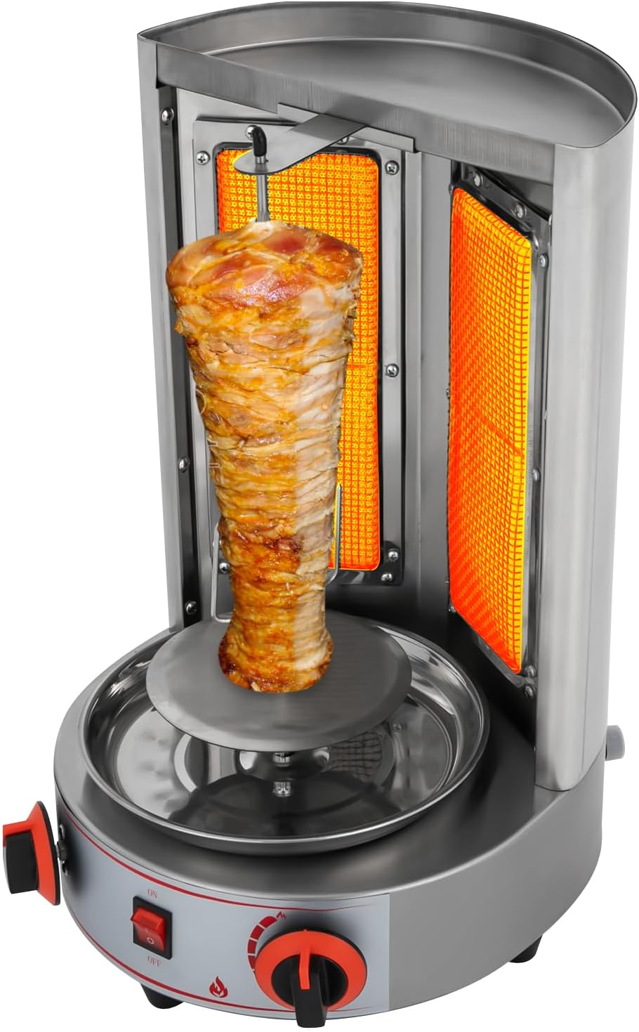 fumoir Desnysmf – CG-25Q | 4,3 kW, 220 V – 50 Hz | 8 kg, acier inoxydable 201 – argenté | Machine à barbecue automatique pour viande et légumes