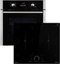 KKT KOLBE four encastrable, 60 x 59,5 x 57,5 cm – 60 cm | 59 cm, Noir/Argent – Cuisinière | BO8805SS, Plaque Induction IH85904FZ