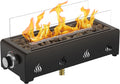 Cheminées extérieures onlyfire – 45,7 cm | Noir, Foyer à gaz de table – restaurant en plein air | montage par le bas