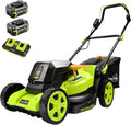 tondeuse à gazon SnapFresh – 40 V | 40 cm, 42 L – 500 m | 4,0 Ah, Vert/Noir – sans Fil poussée | Largeur de Coupe, bac de ramassage