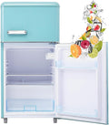 réfrigérateur MLYYYDSS – frigo | 50 x 51 x 95,8 cm, 39 dB – 72 L | 21 litres, Bleu – rétro avec compartiment congélateur