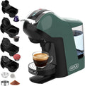 KOTLIE machine à café, cafetière – Vert/Noir | petites machines à café à capsules automatiques