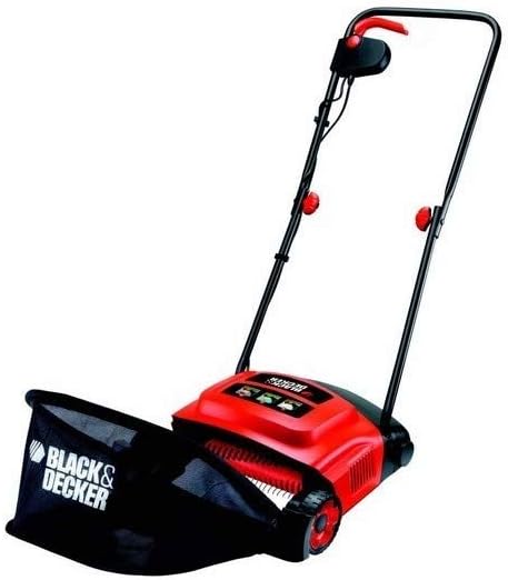 BLACK+DECKER Outillage de jardin motorisé, Rouge/Noir – ferramentabrico Aérateur électrique B & D W600 cm. 30 gd300q