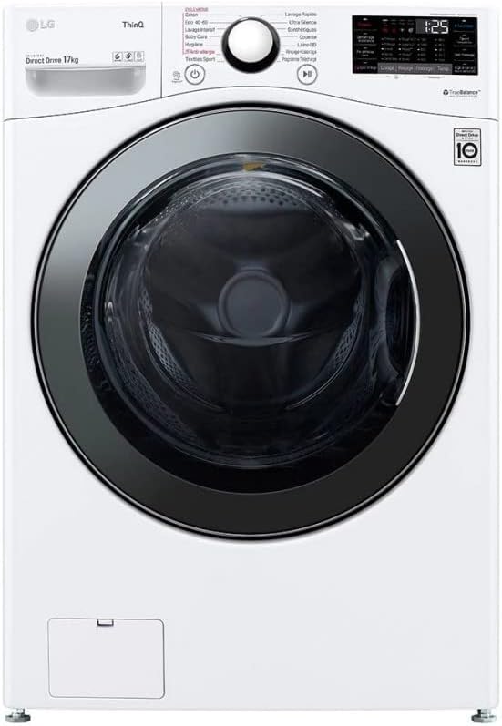 lave-linge LG | machine à laver, Blanc/Noir – Lave linge Frontal F71P 12 WHS