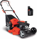 tondeuse à gazon Scheppach | 46 cm, 55 litres – Noir/Orange/Gris | Thermique MS161-46, Autotractée – Moteur 4T de 150cm3