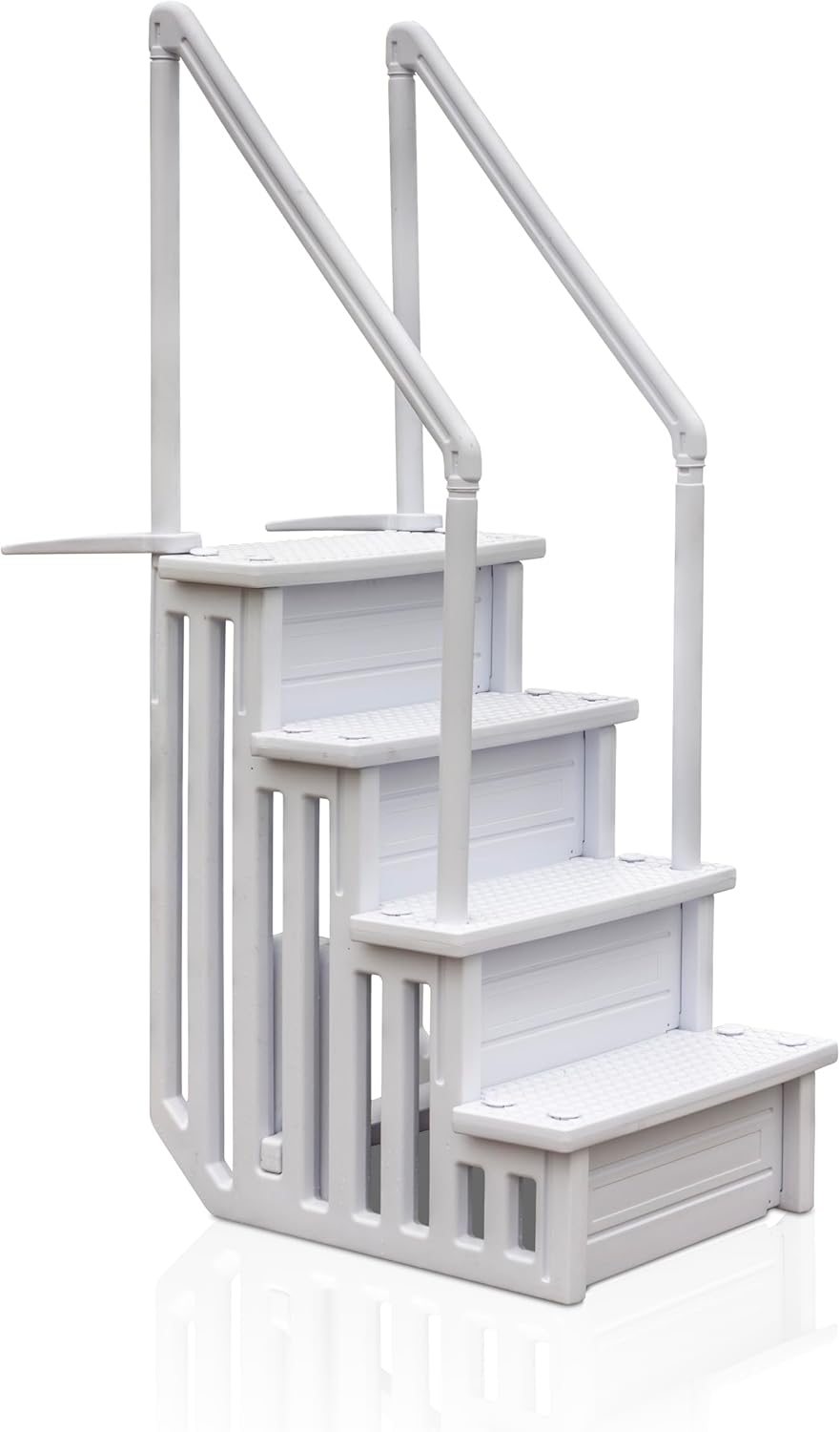 Échelles de piscine Gre – 80 x 92 x 206 cm | Blanc, EPE30 - Échelle intérieure antidérapante pour Piscine enterrée