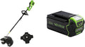 batterie Greenworks – 40 V | 4 Ah, Noir/Vert – GD40BC Débroussailleuse à avec Moteur sans Balai