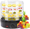 SXYKXYDL déshydrateur alimentaire, 280 × 280 × 320 mm – 5 étages | 350 W, transparent – électrique à plateaux amovibles