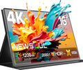 Newsoul Écrans PC, 16 Pouces – 3840x2400 | Noir, Écran Portable 4K UHD 1200 nits HDR – Moniteur Portable 4K IPS