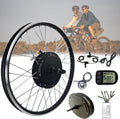 Quixnova Cyclisme, 48 V – 1500 W | Noir/Argent, Kit de conversion de vélo électrique 20'/24'/26'/27 – 5'/28'29'700C pour vélo de route de montagne