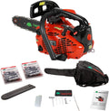 TIMBERPRO tronçonneuse, 1.22 cv – 26 cm | 25 cm, Rouge/Noir – thermique ³ | puissance 1.22 Cv, Guide + 2 chaînes