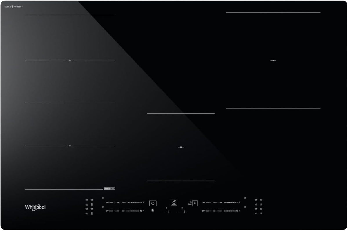 Whirlpool Tables de cuisson, 77 cm – Noir | WF S1577 CPNE Black Builtin Zone induction hob 4 zones