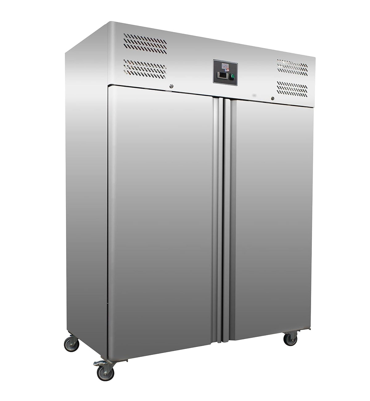 armoire L2G | 1400 L, Argent – réfrigérée positive inox professionnelle - 2 portes | Tropicalisé, gaz R290