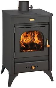 Poêle à bois Prity | 12KW, Noir – Modèle KIR9