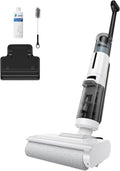 aspirateur eau et poussière JONR – 1 mm | Noir/Blanc, ED12 Lite sans Fil avec Batterie – Brosse de Nettoyage des Bords