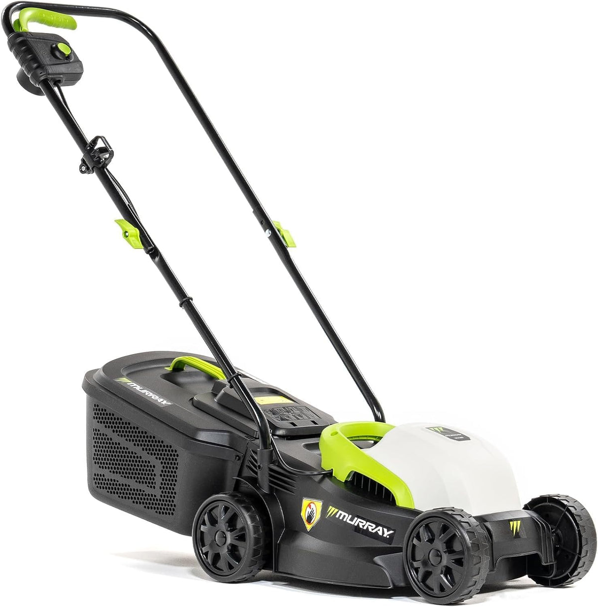Murray tondeuse à gazon, 1200 W – 32 cm | 27 L, Noir/Blanc/Vert – Tondeuse Électrique 2-en-1 LE320E | Compacte / avec Bac de Ramassage pour Petites