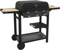 plancha Cook'in garden – Noir/Bois | Barbecue Gaz FLAVO 60 sur Chariot, 3 Brûleurs – Fonction Grill | Structure Métal
