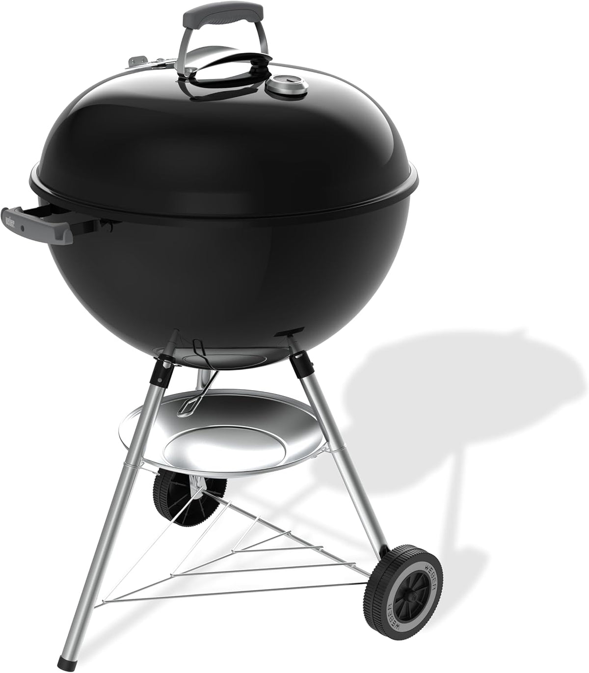 barbecue à charbon Weber – 57 cm | Noir, Original Kettle /couvercle et cuve en acier émaillé – système One-Touch de nettoyage