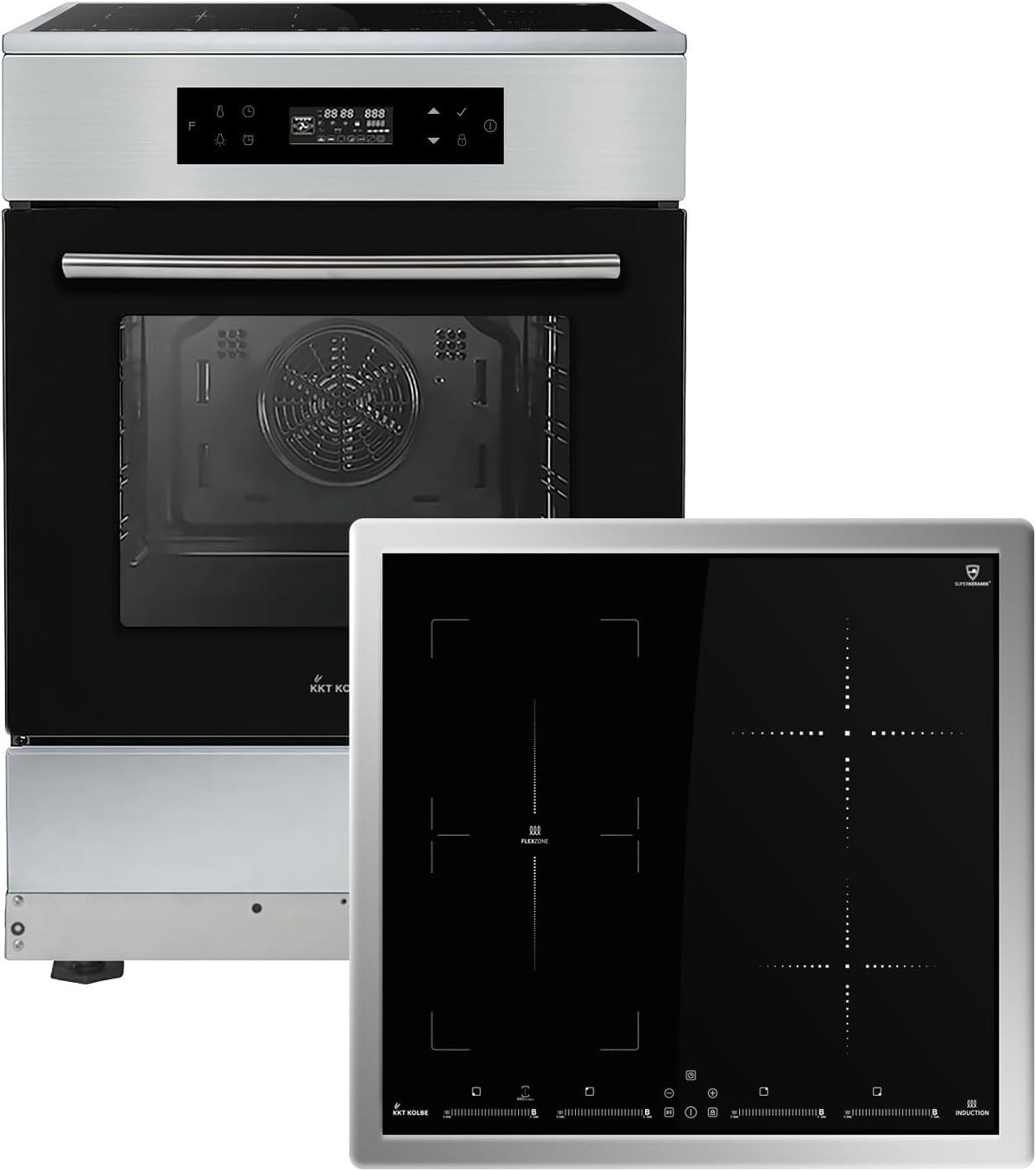KKT KOLBE four encastrable, 60 cm – 58 cm | Noir/Argent