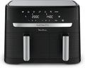 friteuse à air chaud Moulinex – air fryer | 8,3 L, Noir/Argent – Easy fry Essential inox | Jusqu'à 8 personnes, 7 Programmes intuitifs
