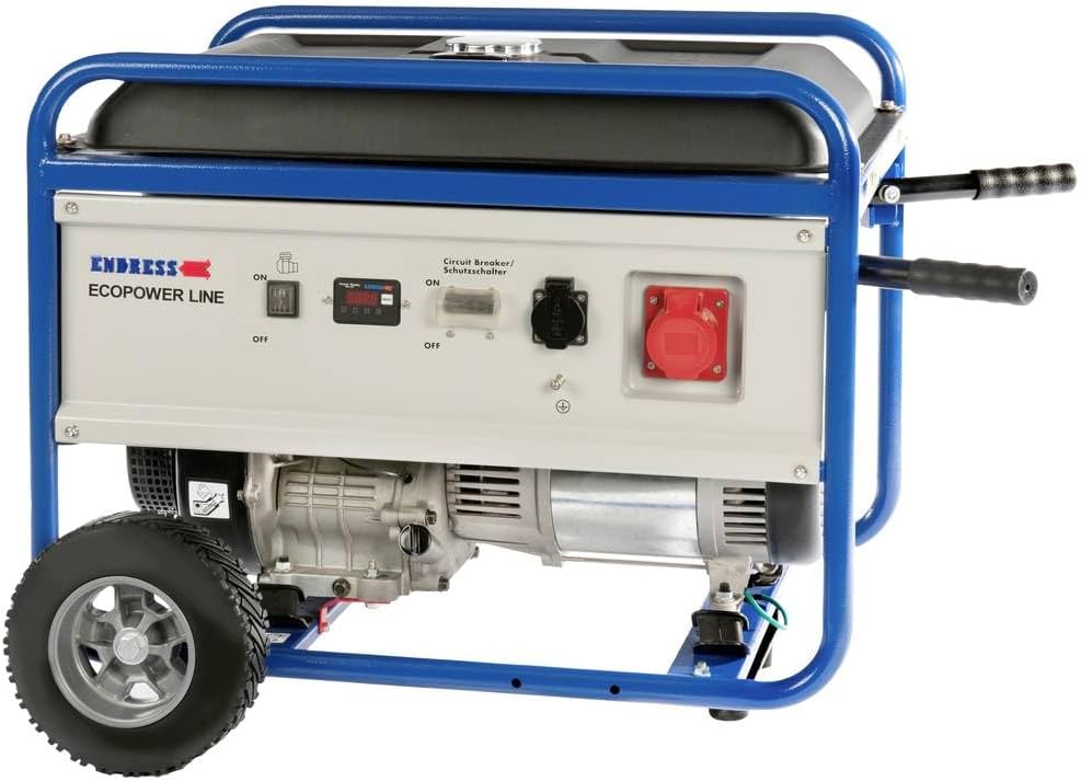 groupe électrogène ENDRESS – 5 kW | Bleu/Gris/Rouge, ESE 6000 DBS 6 – 25 kVA Essence 1 pièces