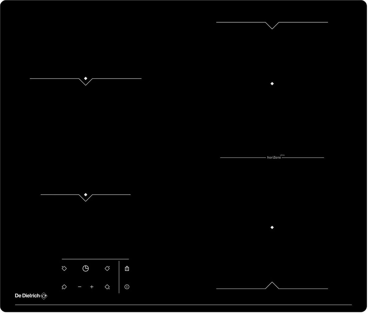 table de cuisson De Dietrich, Noir – DPV265HB | Plaque de cuisson électrique Coal Black