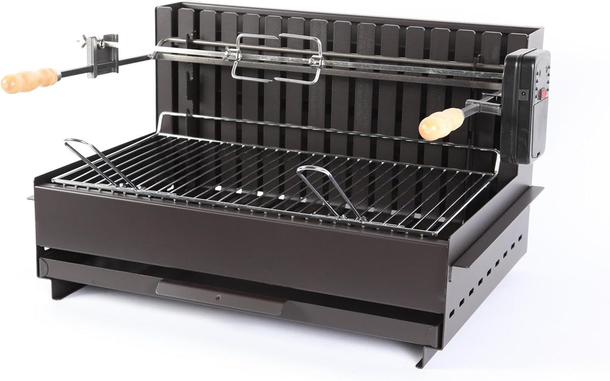 LE MARQUIER fumoir, Noir/Argent – Barbecue Vulcain Tournebroche 61 * 33
