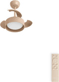 Ventilateurs CREATE – 40 W | 55 cm, Sable – WIND CLEAR LAMP/Ventilateur de plafond avec lumière lin télécommande