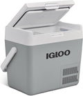 glacière Igloo – frigo | 19 litres, 24 V – 230 V | Gris/Blanc, ICF 18 à compresseur – mini-réfrigérateur -18 °C à 20 °C pour voiture