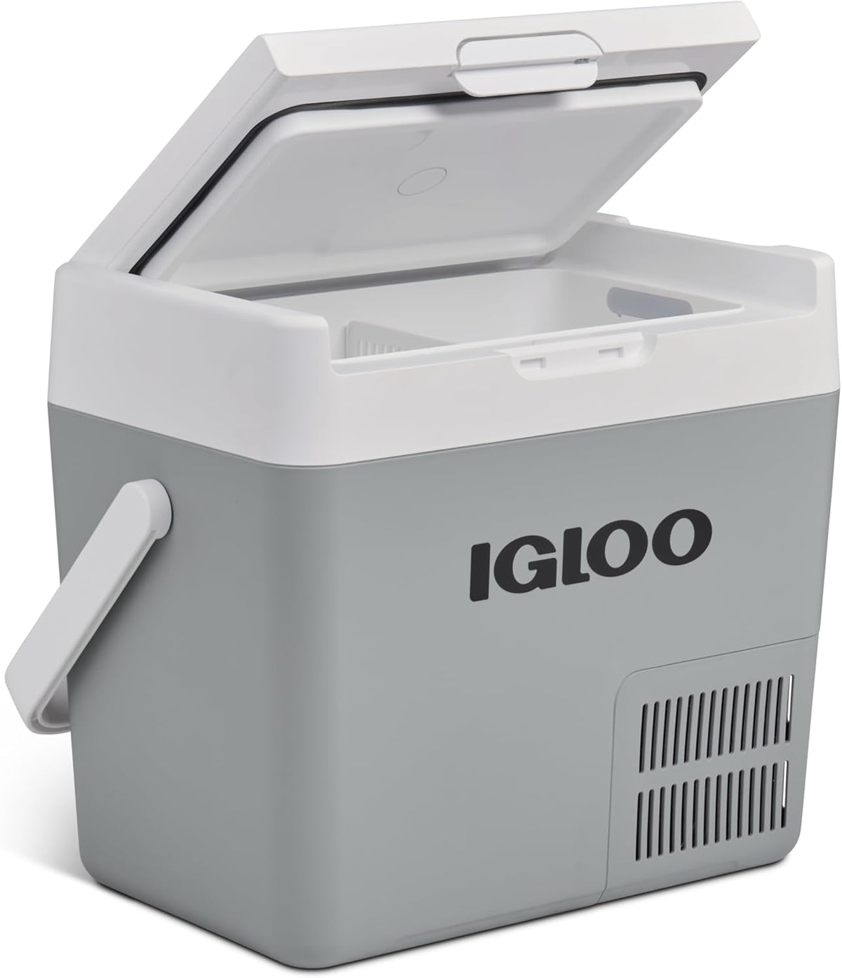 glacière Igloo – frigo | 19 litres, 24 V – 230 V | Gris/Blanc, ICF 18 à compresseur – mini-réfrigérateur -18 °C à 20 °C pour voiture