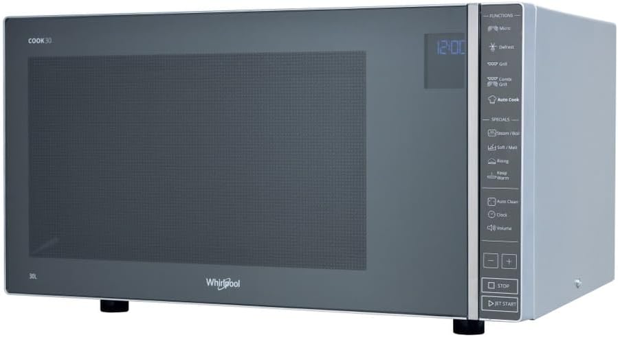 Whirlpool Classique, 30 L – 304 m | 30 litres, Gris – MWP Four à micro-ondes