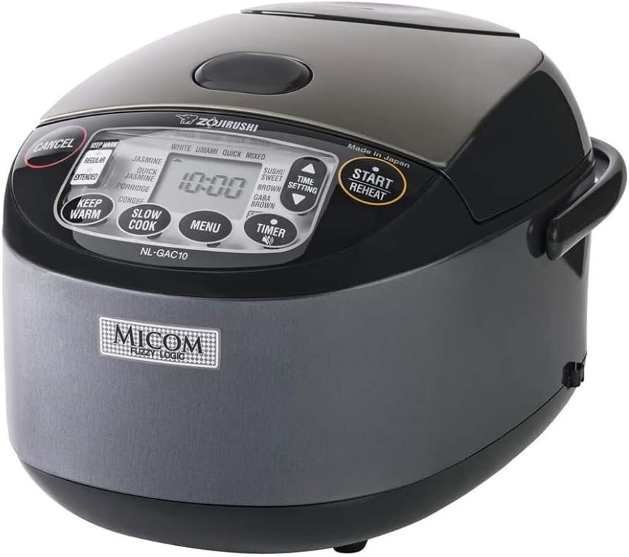 ZOJIRUSHI Électroménager spécialisé, Noir Métallisé – NL-GAC10 BM Umami Micom Cuiseur à Riz & Warmer | Fabriqué au Japon